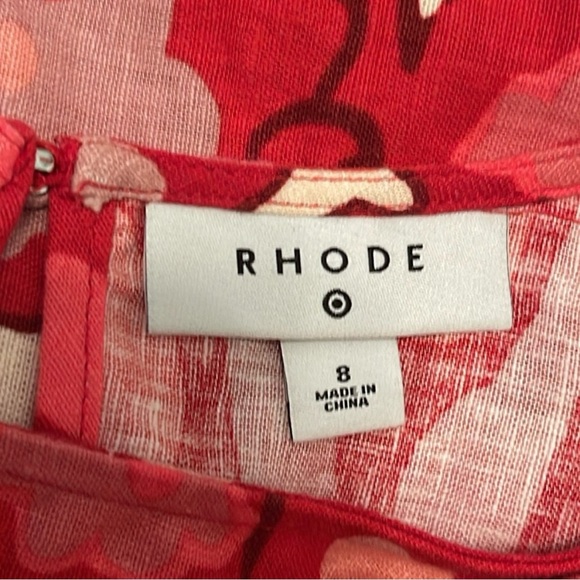 Rhode X Target Red Floral Zinnia Maxi Dress - Picture 5 of 5